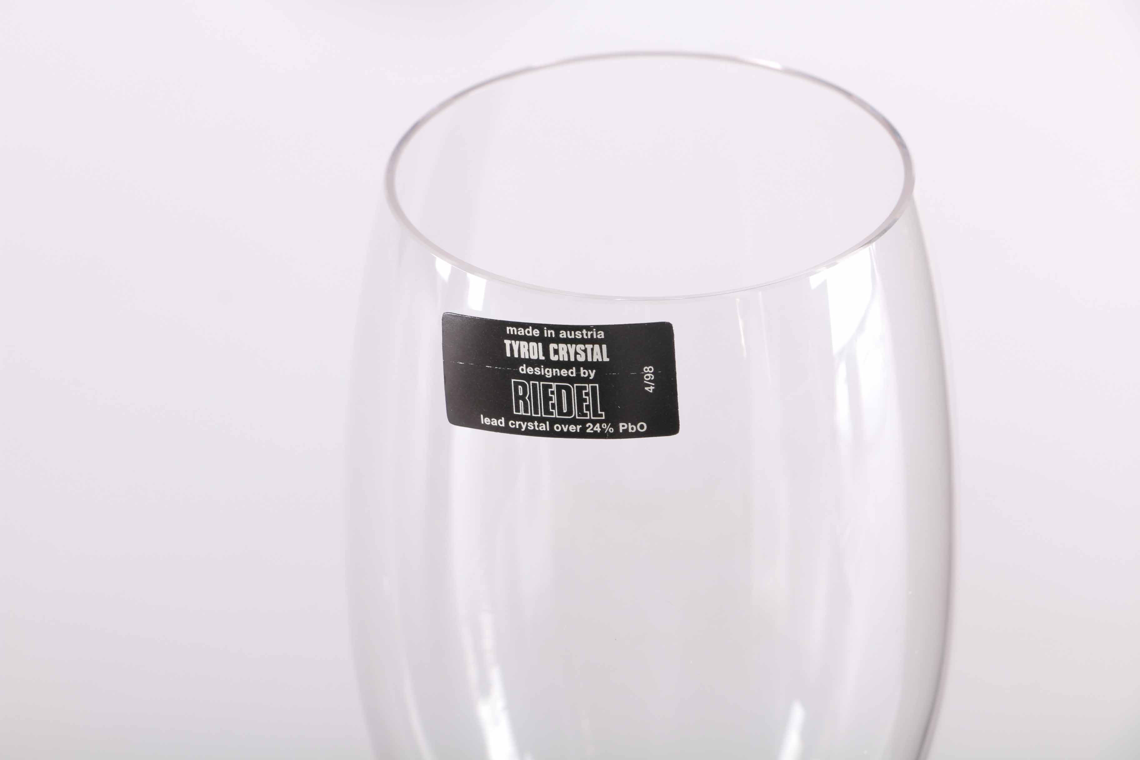 Riedel Tyrol Crystal New Years Champagne Glasses