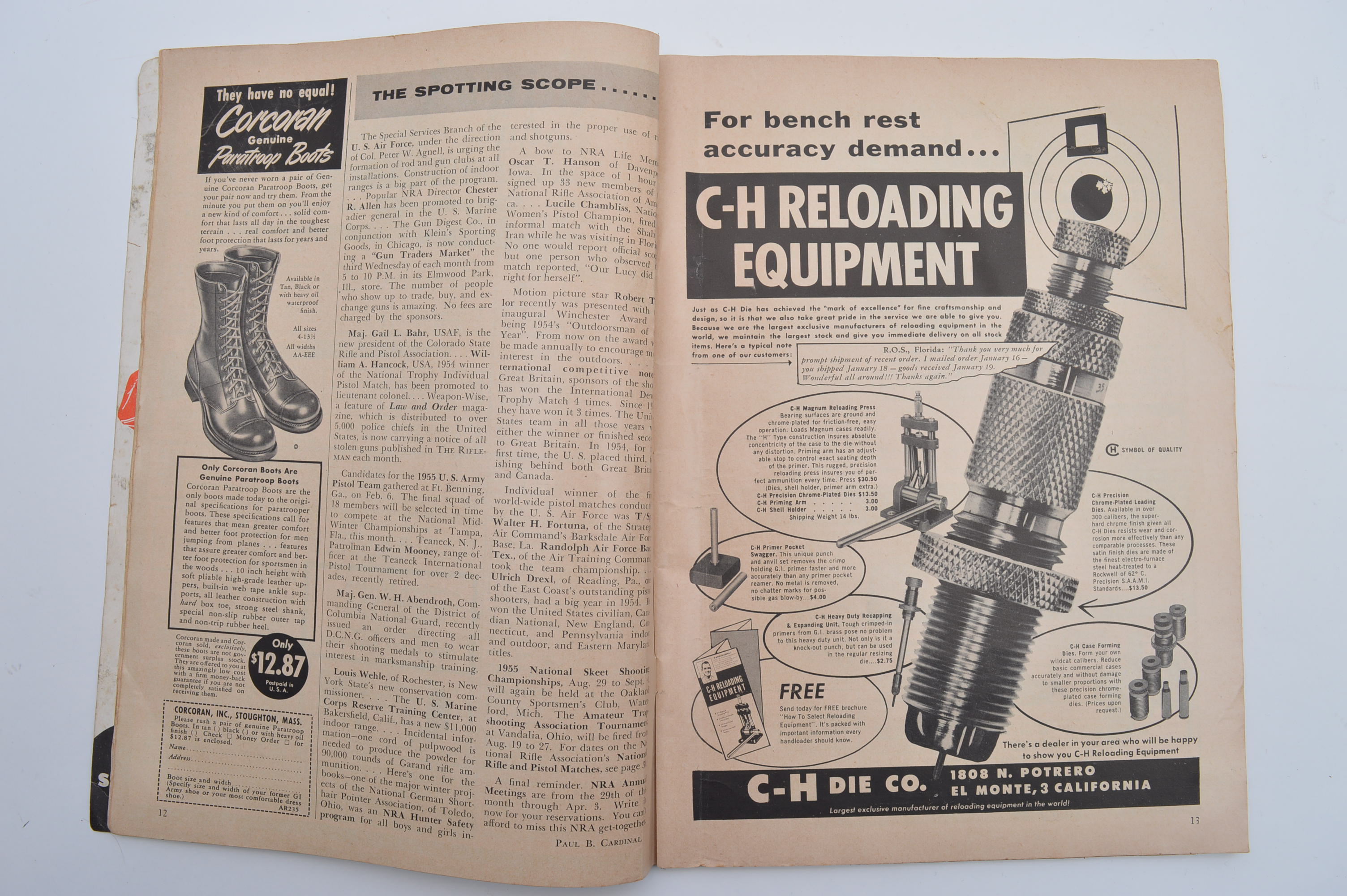 Denix Western 1866 Double Barrel Derringer Replica and Vintage Magazines