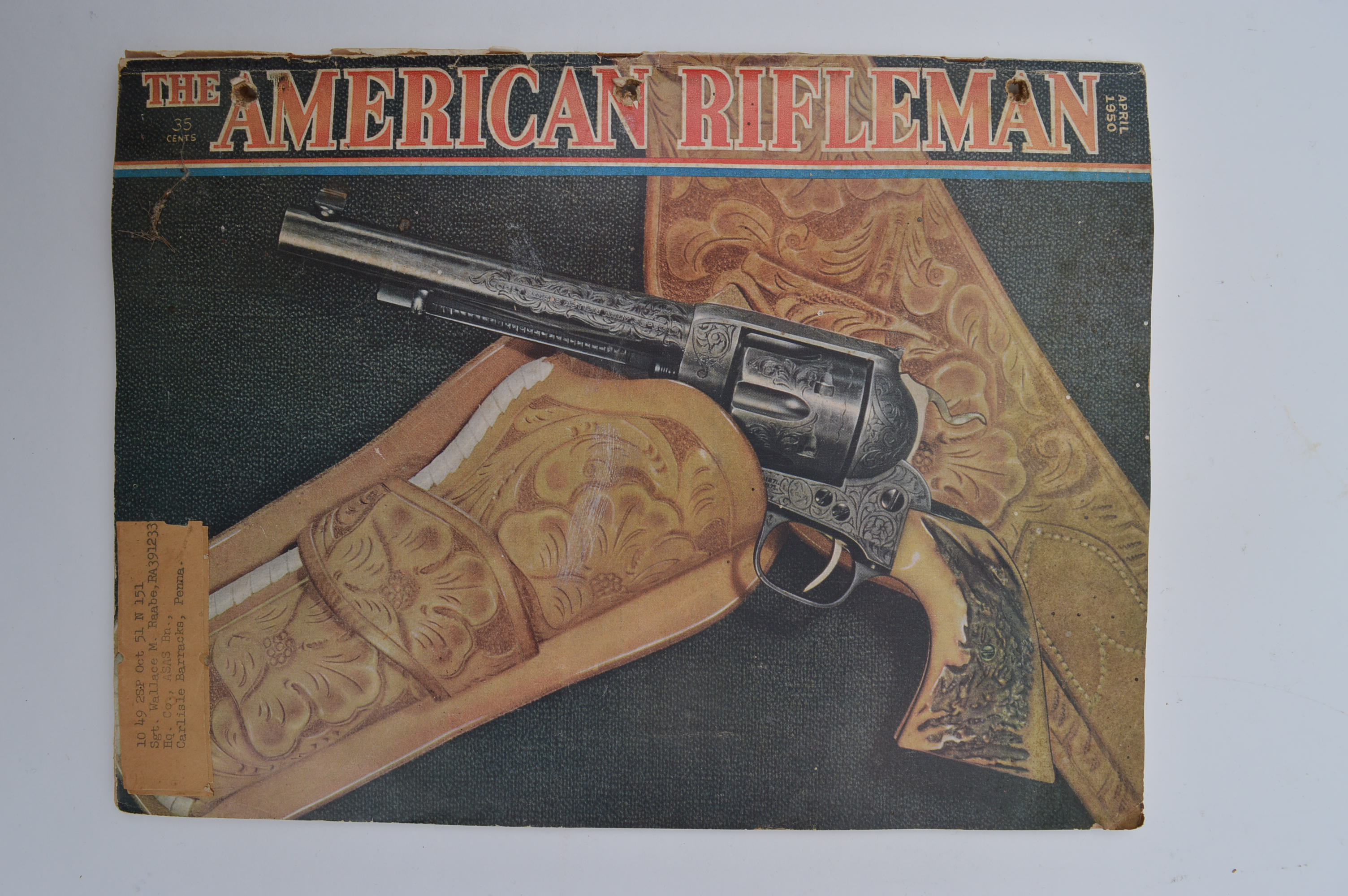 Denix Western 1866 Double Barrel Derringer Replica and Vintage Magazines