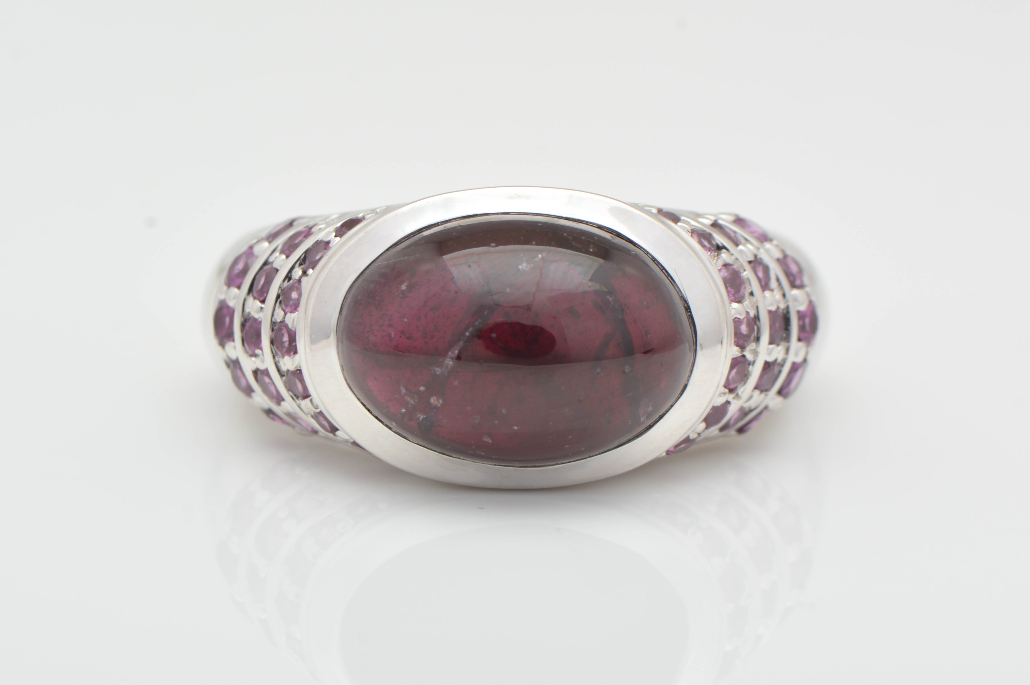 Sterling Silver and Rhodonite Ring