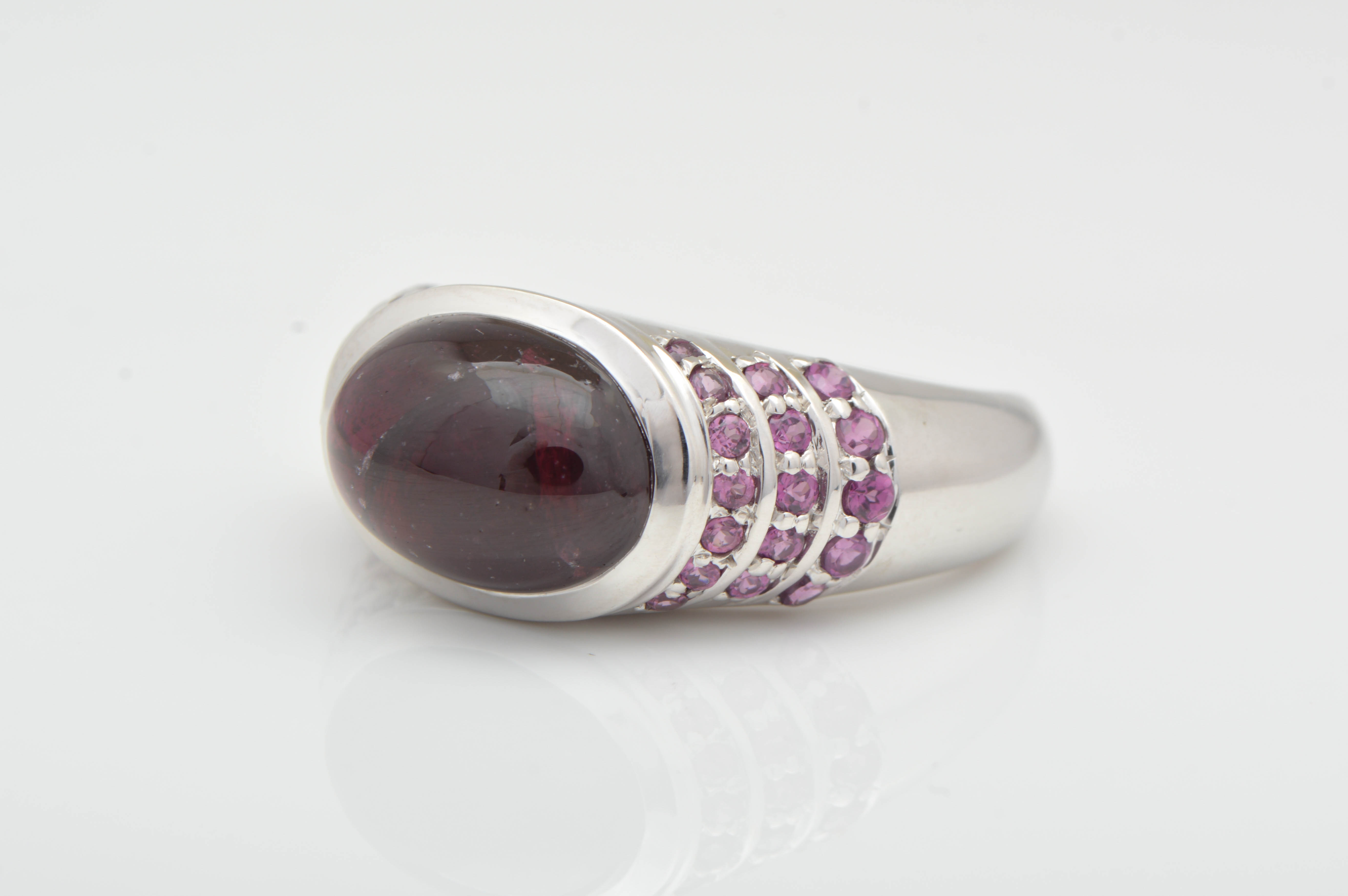 Sterling Silver and Rhodonite Ring