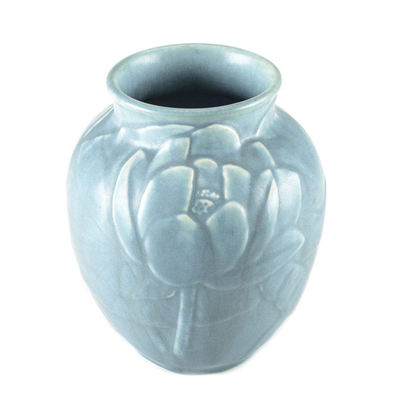 1948 Rookwood Pottery Water Lily and Lily Pad Vase