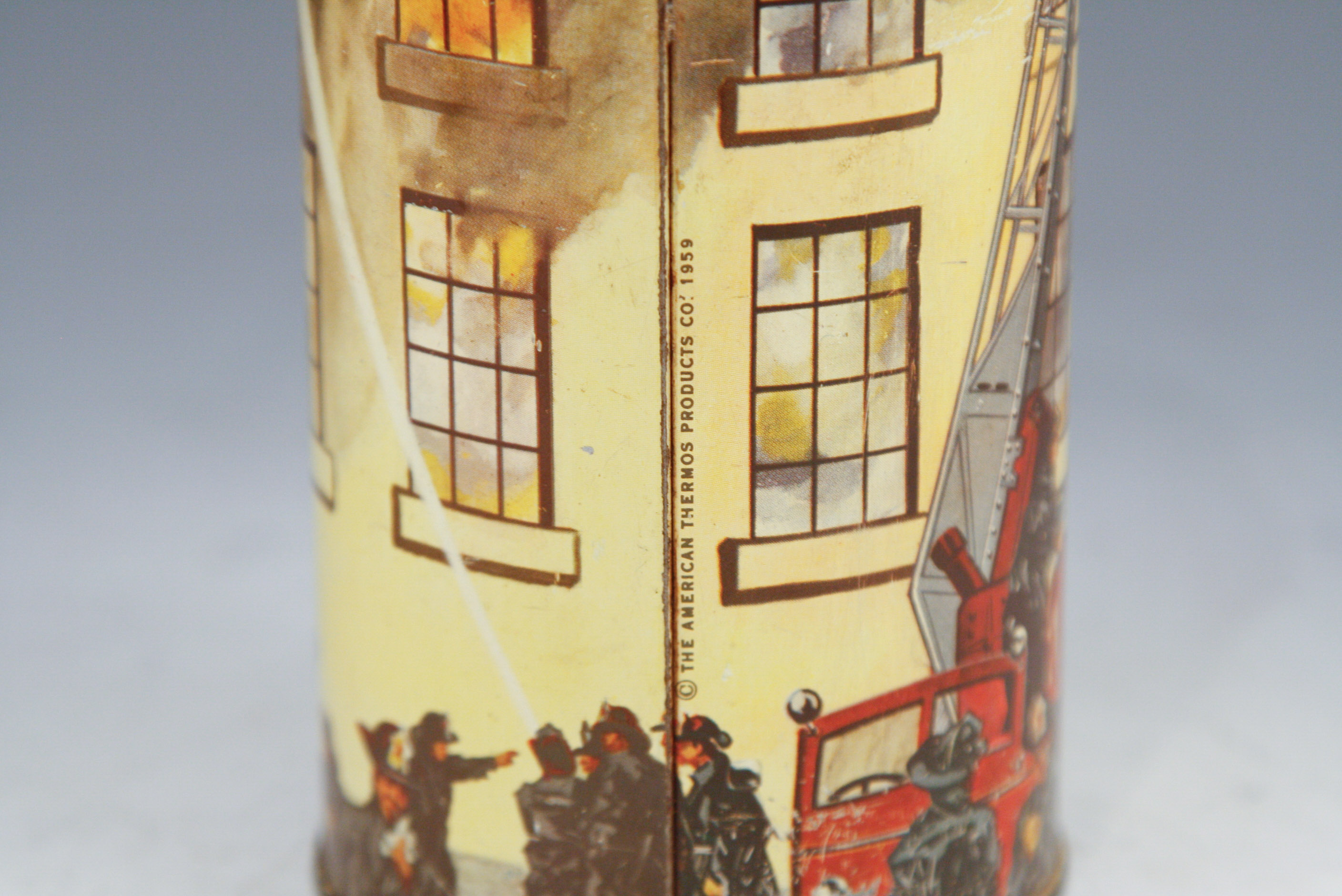 Vintage Firefighter Thermos, Circa 1959