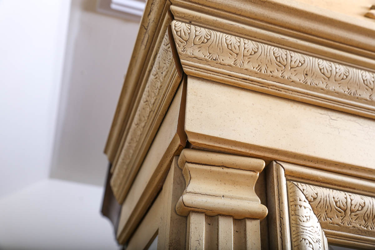 Grecian Style Curio Cabinet