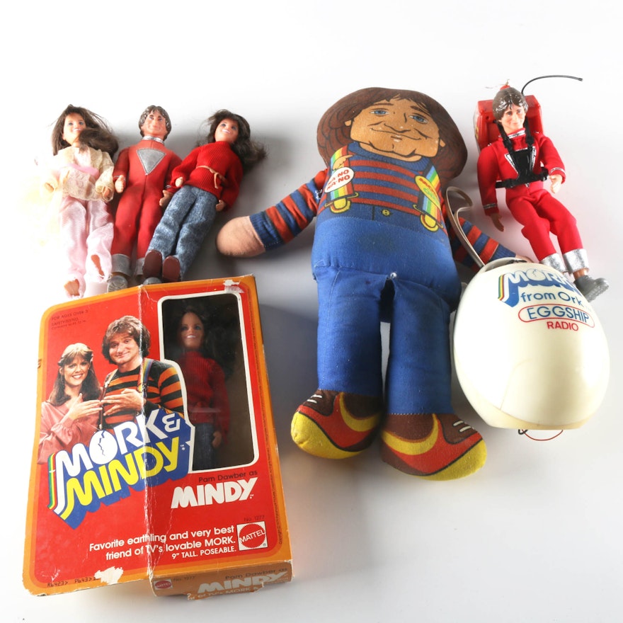 Vintage "Mork and Mindy" Toy Collection
