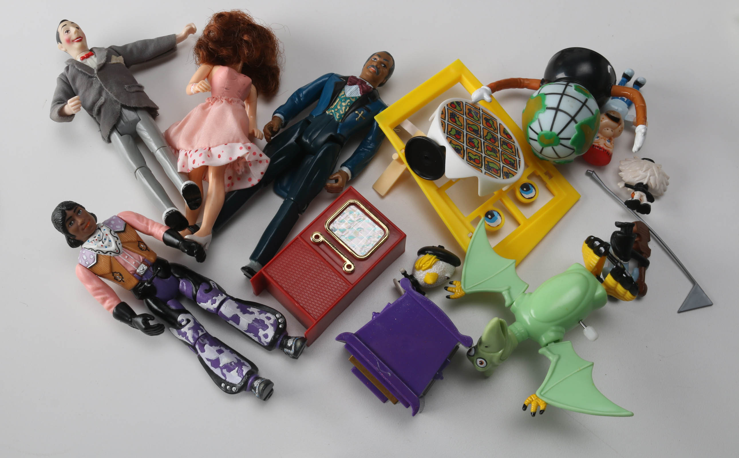 Vintage Pee Wee Herman Doll and Playhouse