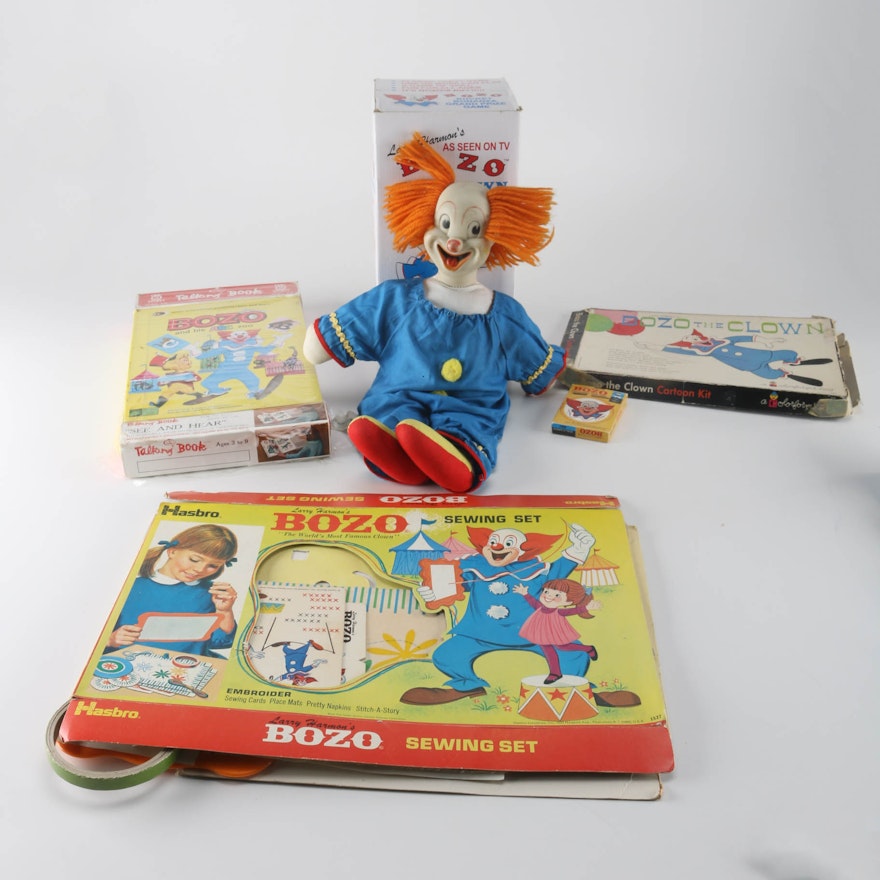 Vintage Bozo the Clown Toy Collection