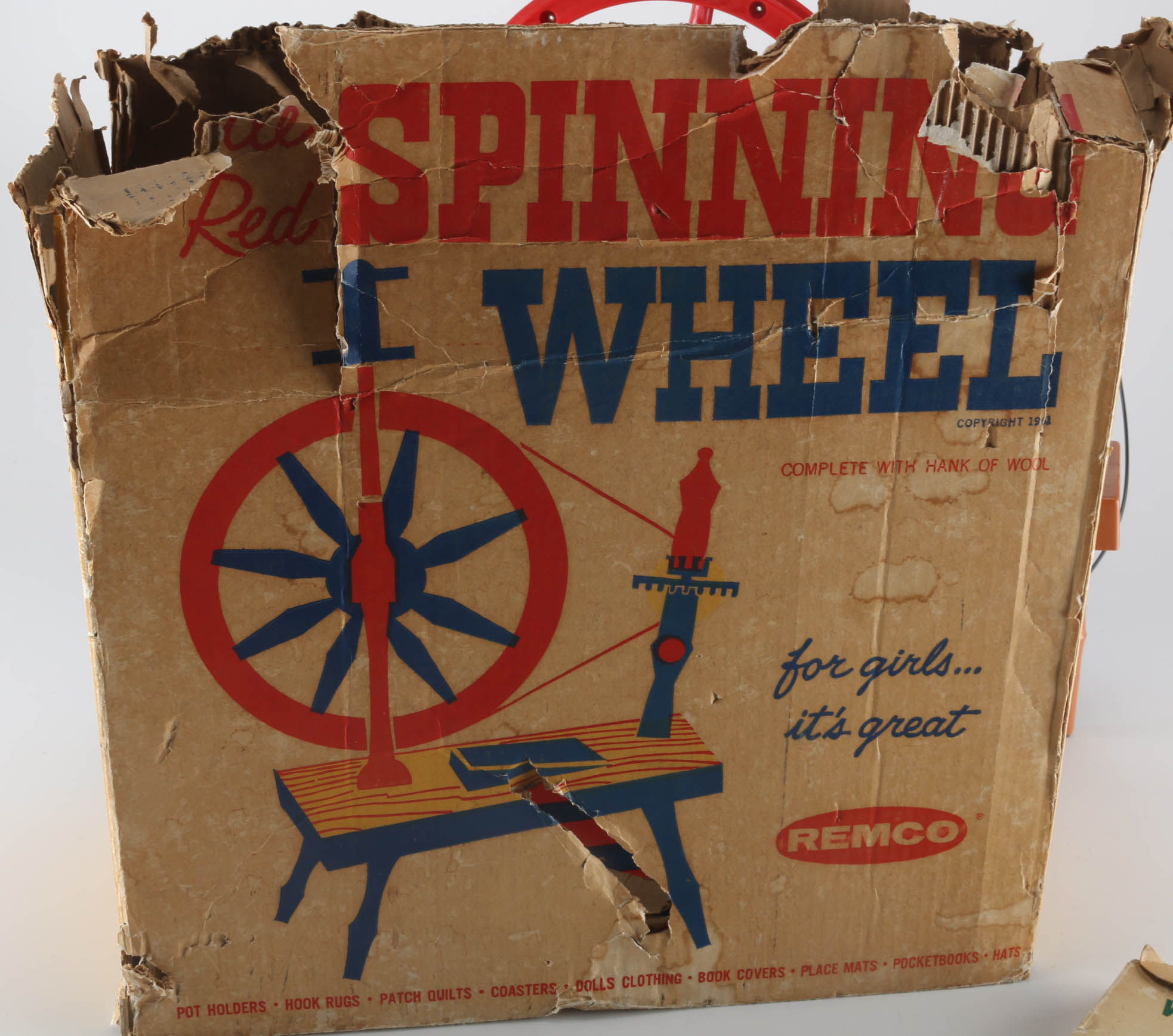 Remco Little Red Spinning Wheel Toy