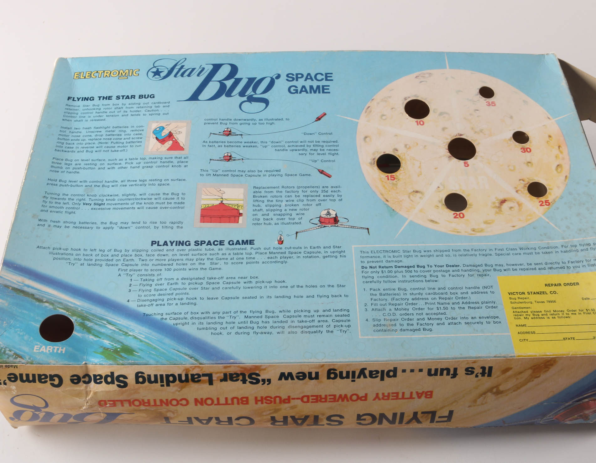 1970s Stanzel "Electromic Star Bug" Flying Star Craft and Space Game