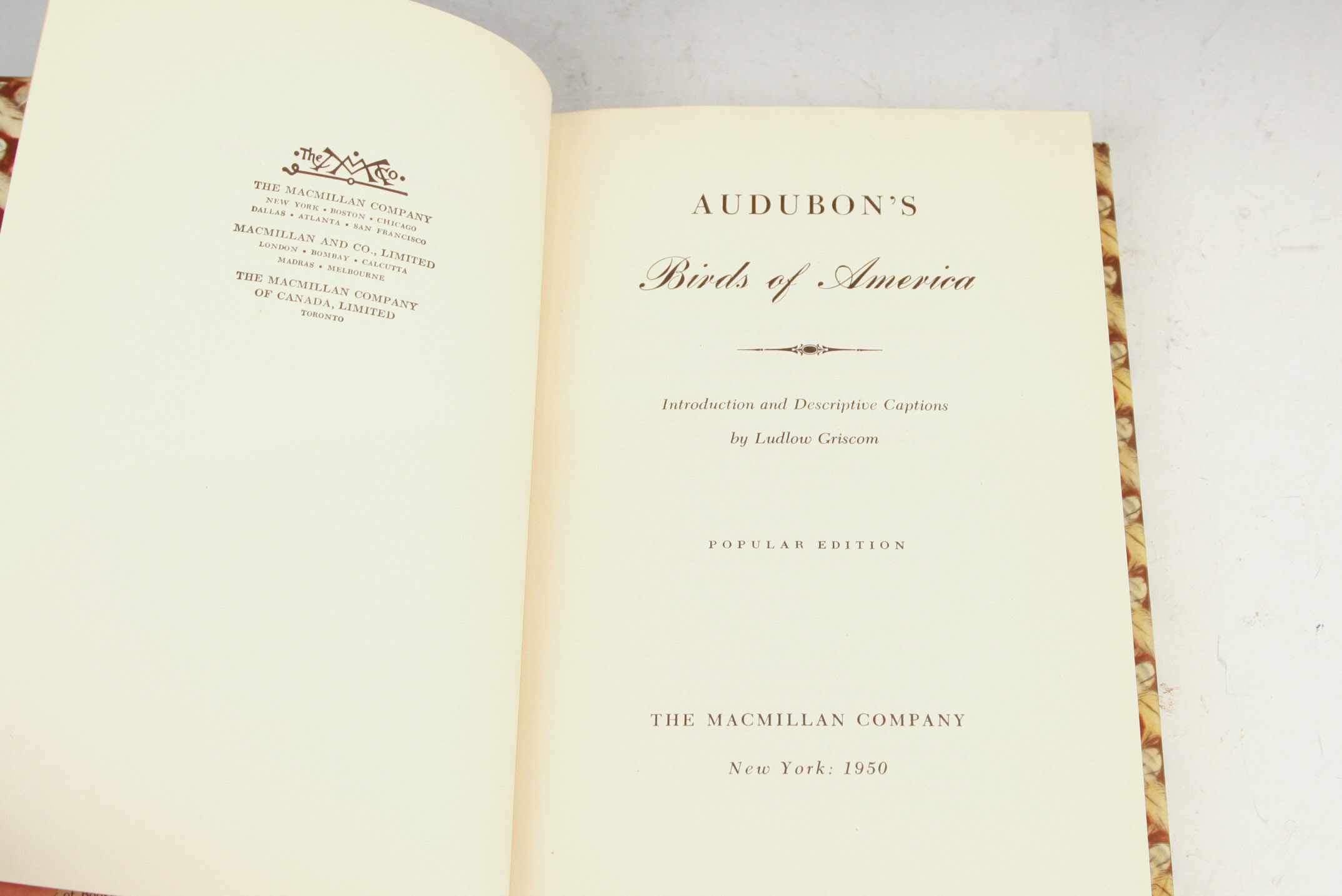 1950 Popular Edition of "Audubon's Birds of America"