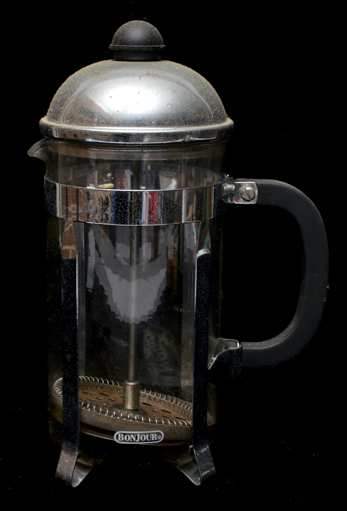 BonJour French Press and Cafemill Coffee Bean Grinder