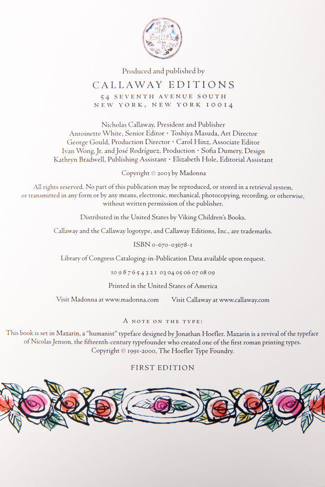 Signed "The English Roses" Book