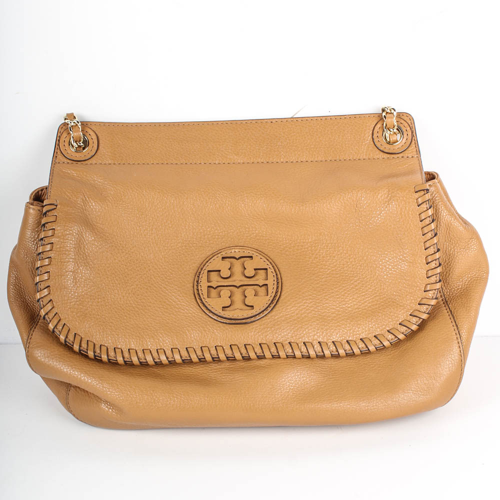 Tory Burch Camel Leather Handbag