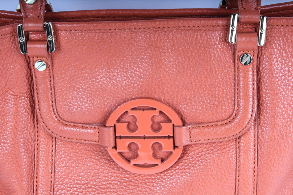 Tory Burch Orange Leather Handbag
