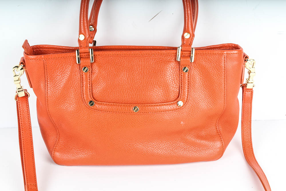Tory Burch Orange Leather Handbag