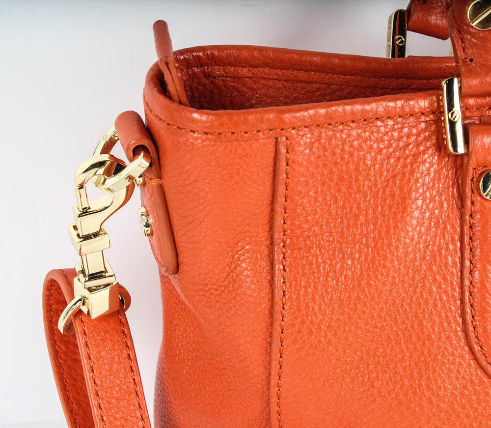 Tory Burch Orange Leather Handbag