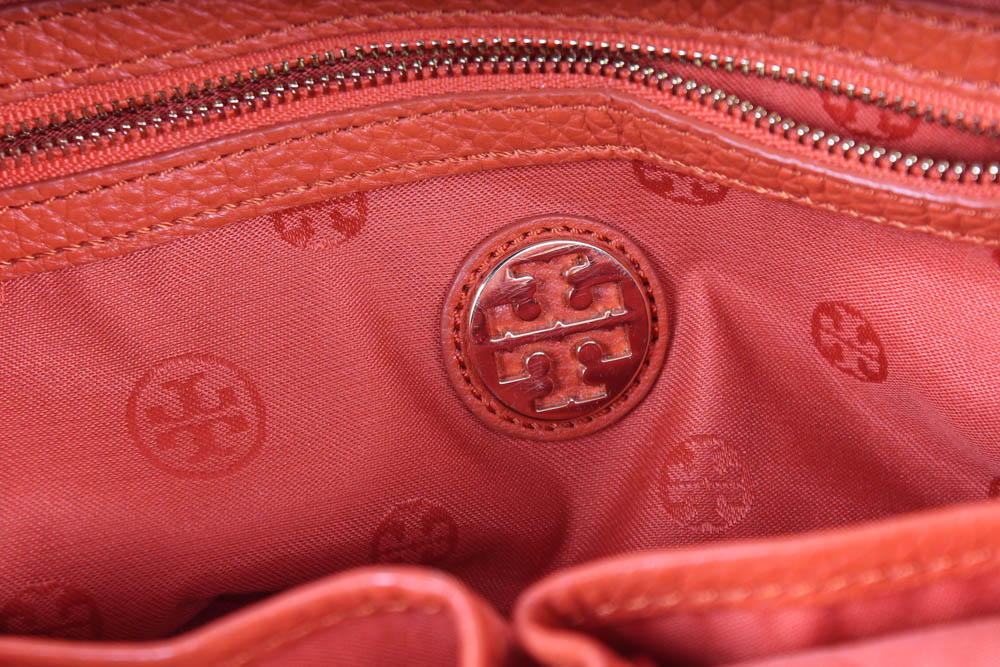 Tory Burch Orange Leather Handbag