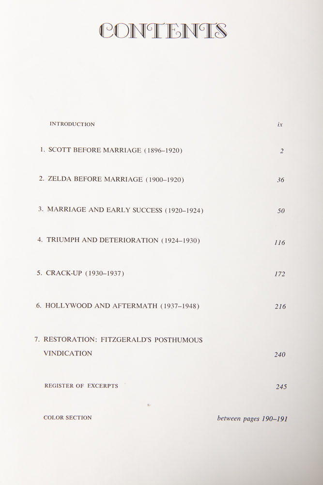 "The Romantic Egoists, A Pictorial Autobiography from the Scrapbooks and Albums of Scott and Zelda Fitzgerald" edited by Matthew Bruccoli