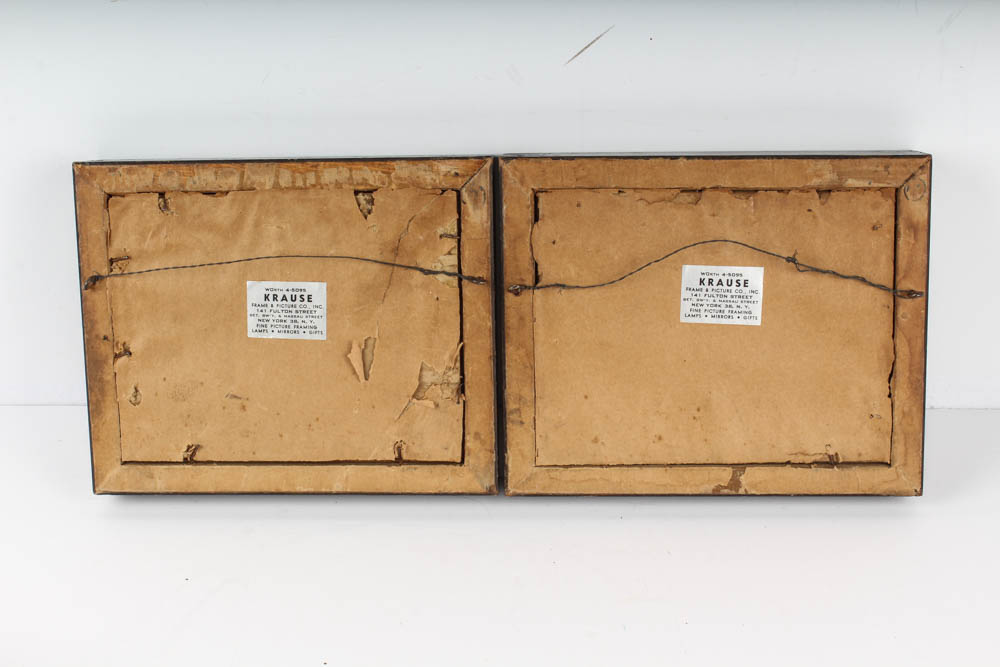 Blue and White Embossed Paper Prints