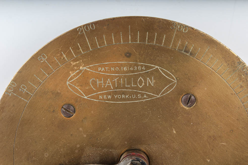 Group of Three Chatillon Brass Dynamometer Pull Scales