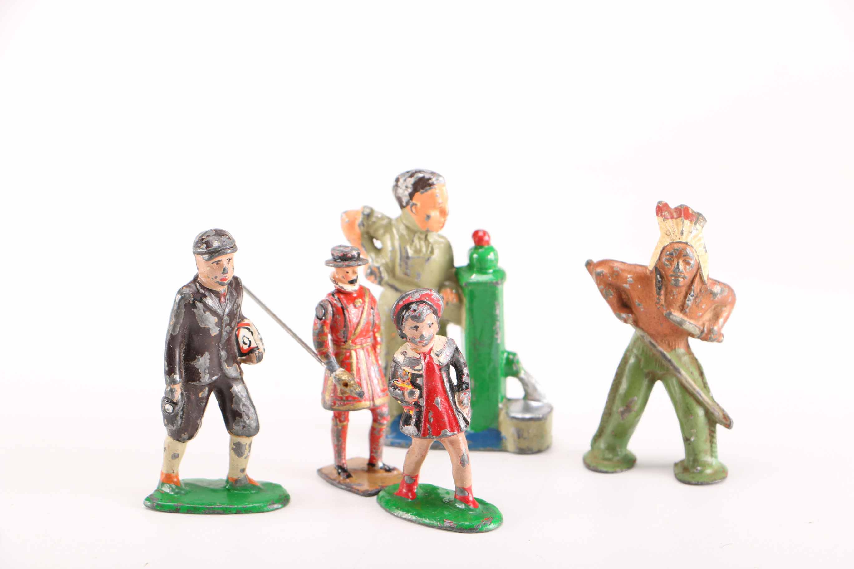 Vintage Cast Metal Toys Featuring 1930s Cracker Jack Prizes