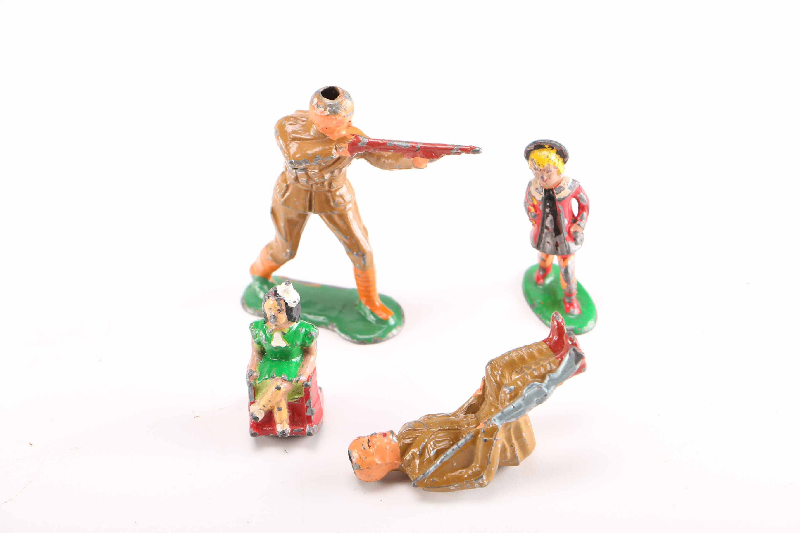 Vintage Cast Metal Toys Featuring 1930s Cracker Jack Prizes