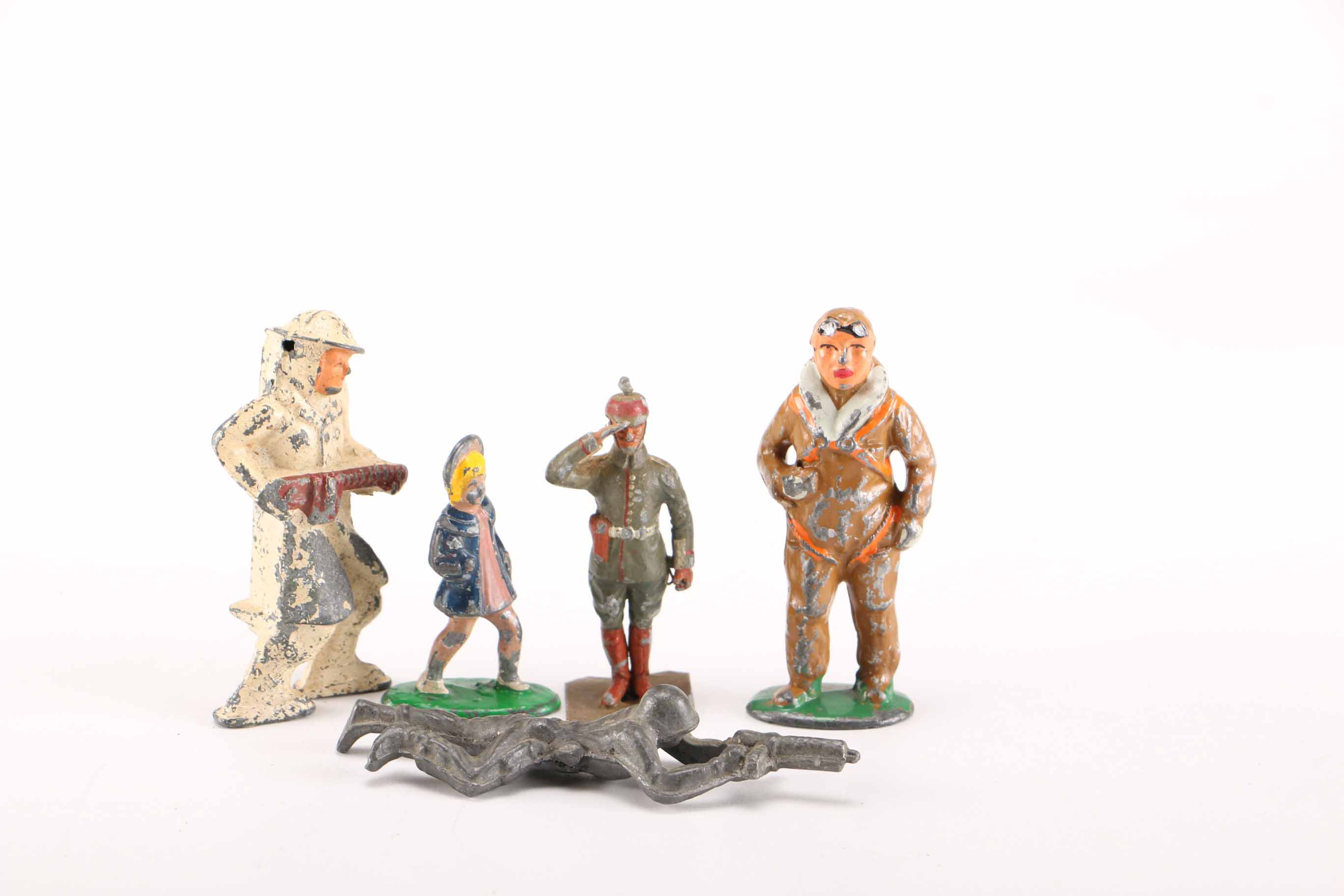 Vintage Cast Metal Toys Featuring 1930s Cracker Jack Prizes