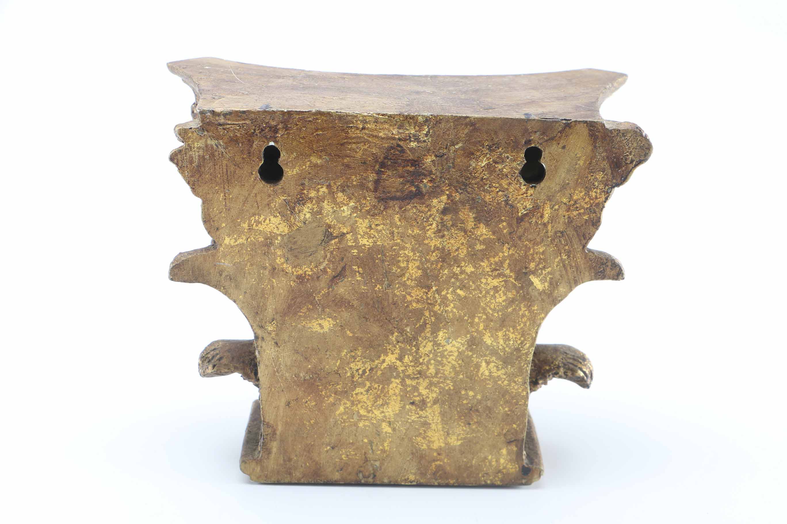 Pair of Painted Gold Shelves