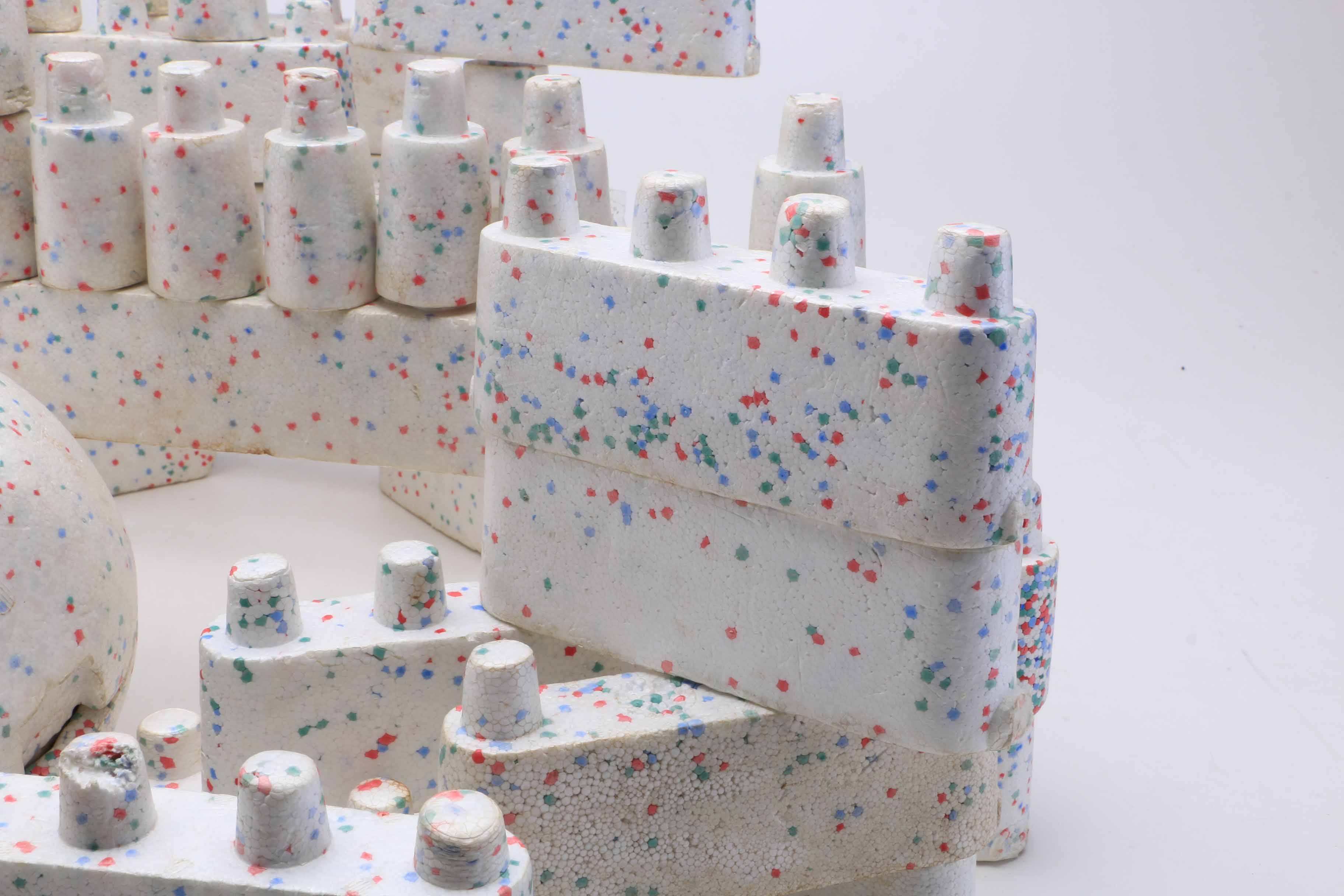 1962 Kenner "Flintstones Interlocking Building Boulders"