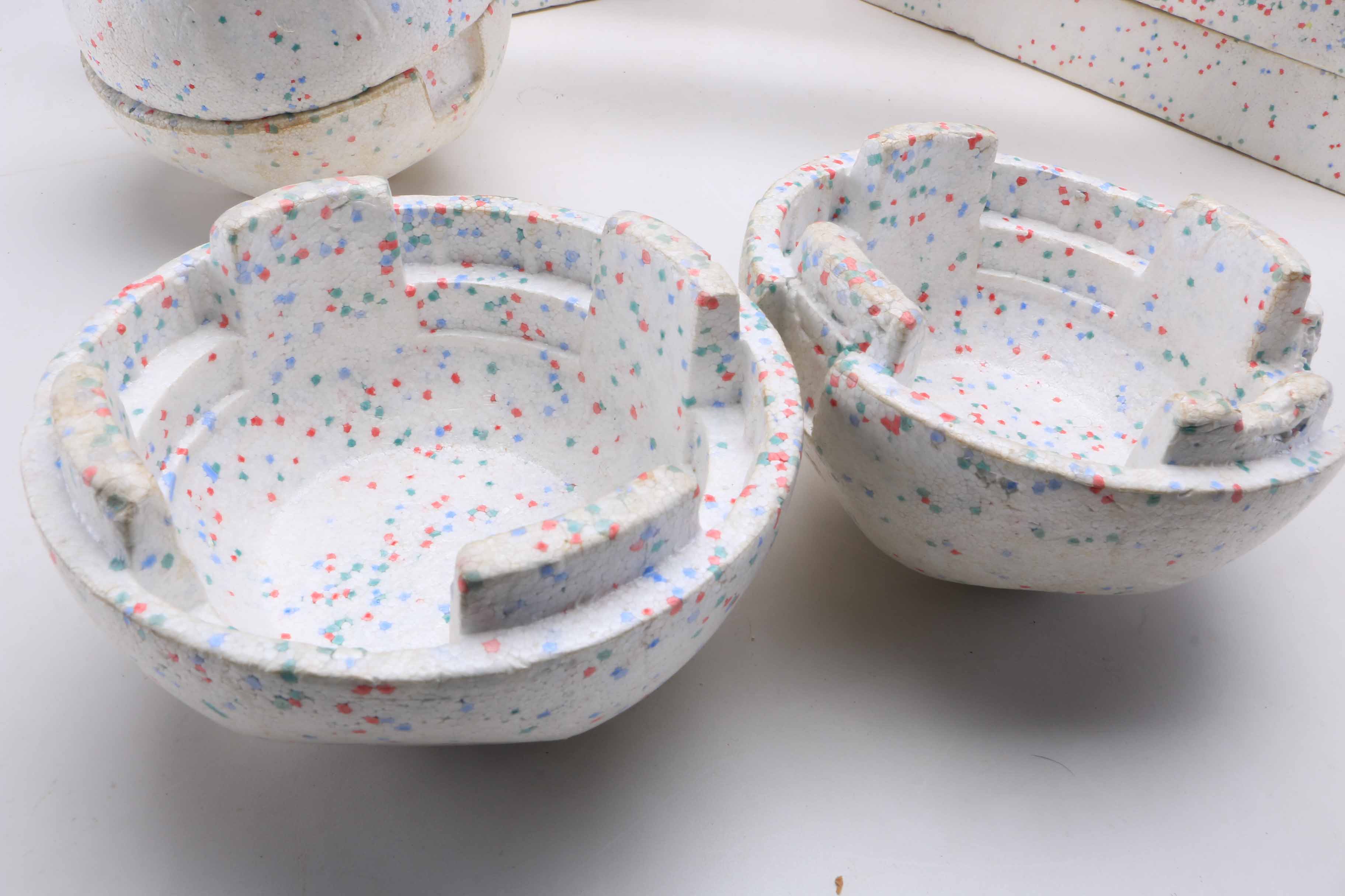 1962 Kenner "Flintstones Interlocking Building Boulders"