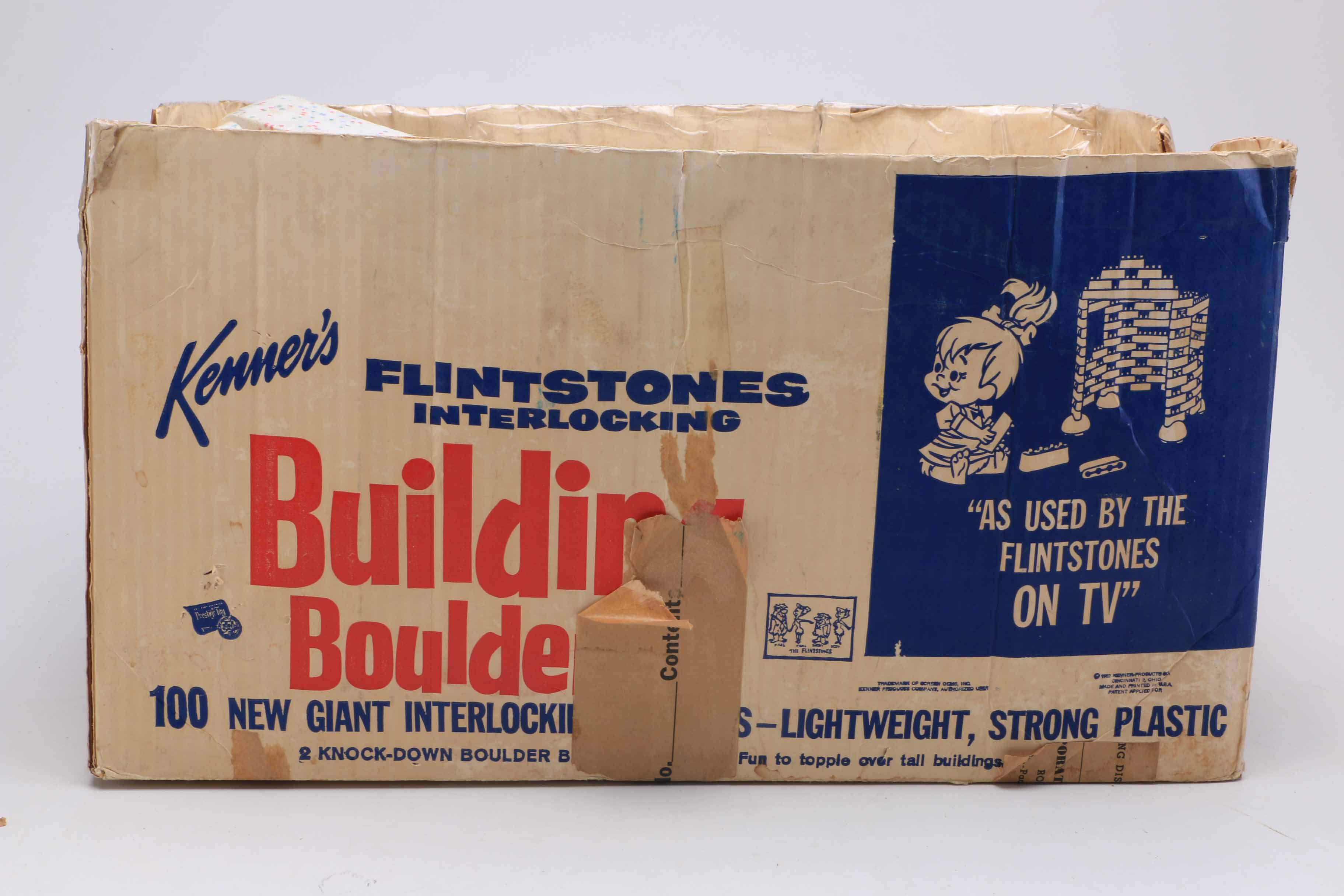 1962 Kenner "Flintstones Interlocking Building Boulders"