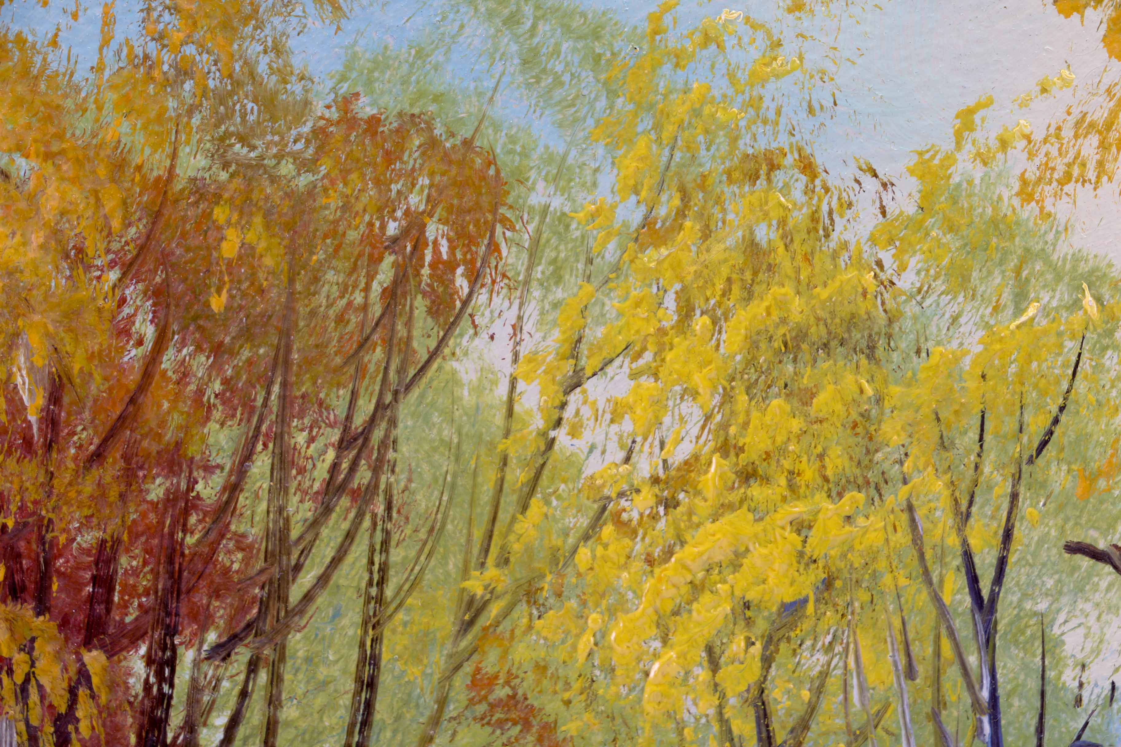 A. Baranowski Framed Landscape Oil on Board