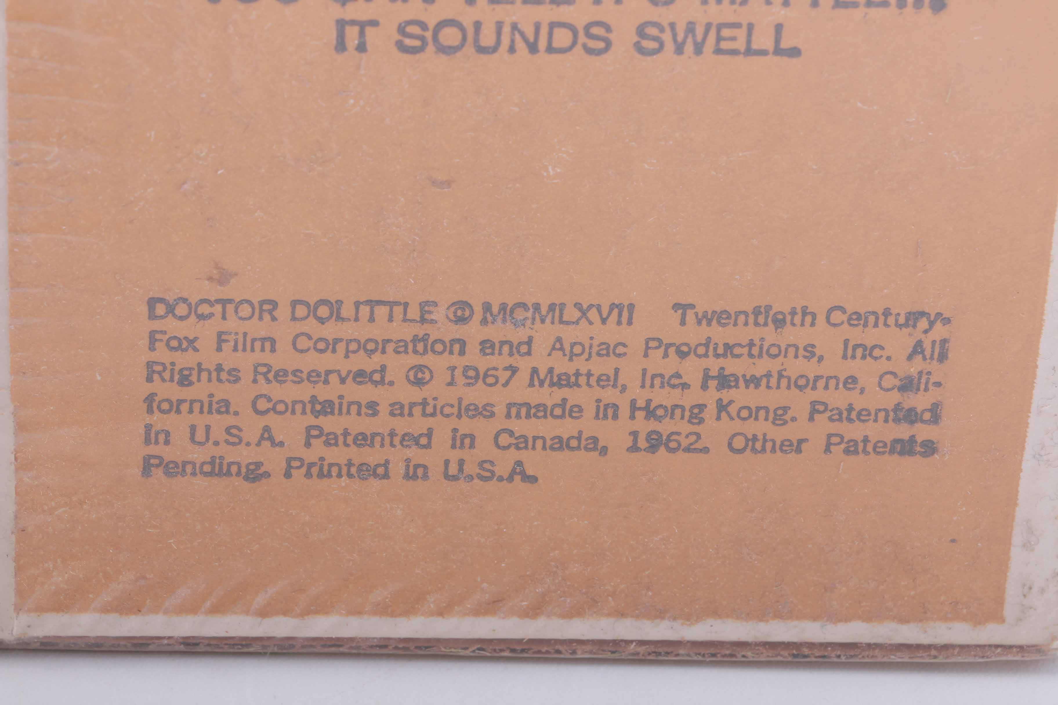 Dr Dolittle Mint in Package Doll And Cartoon Kit