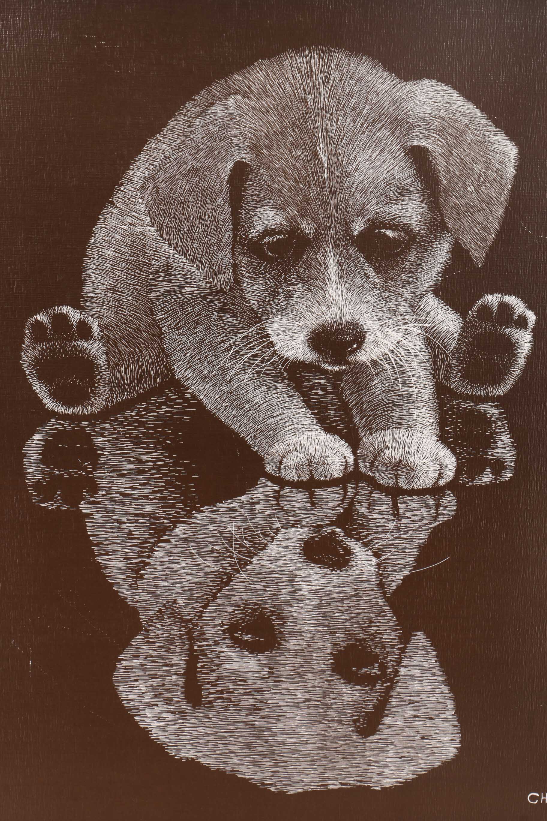 Original Signed Jane Kistler Painting and Chaplan Giclee Print