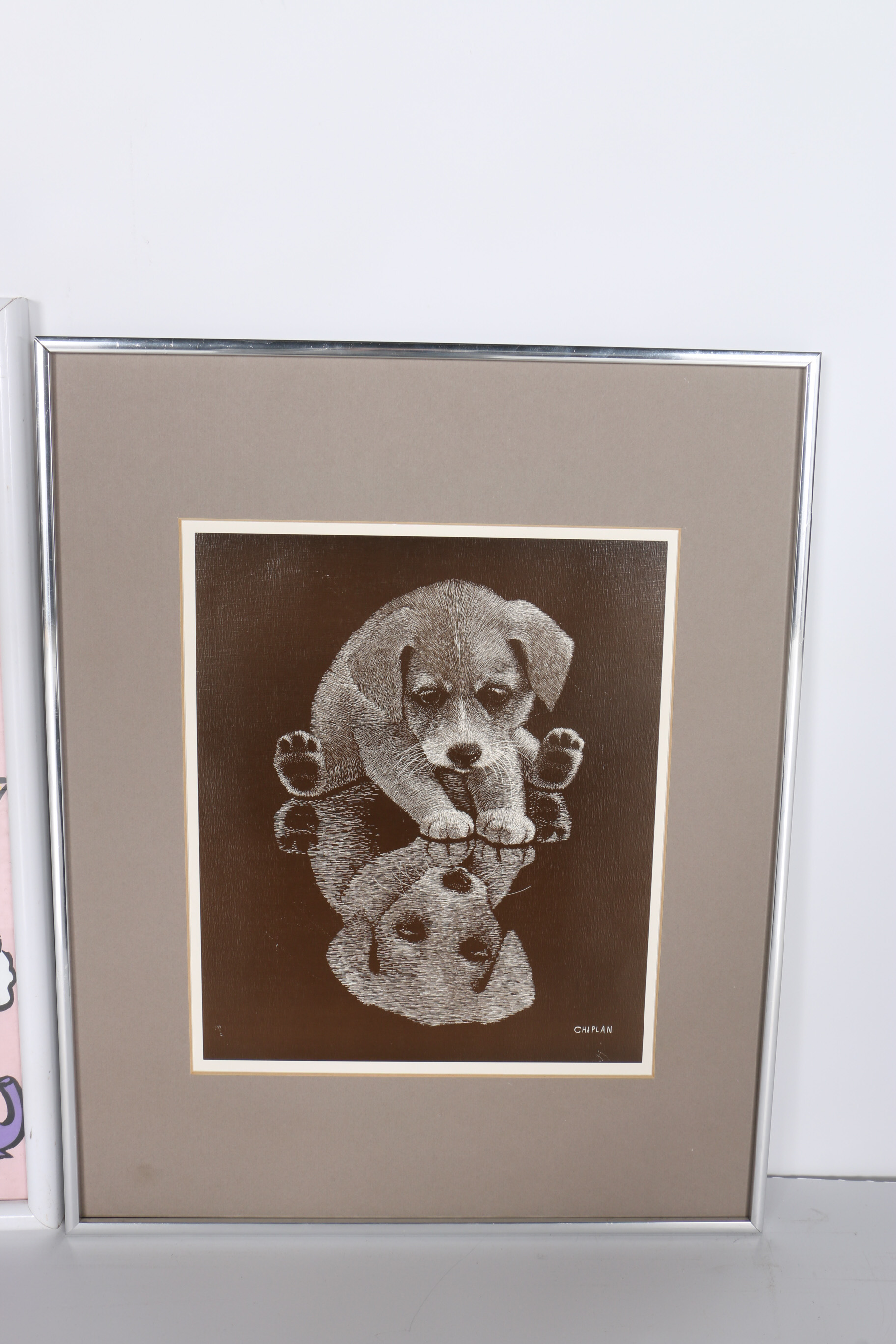 Original Signed Jane Kistler Painting and Chaplan Giclee Print