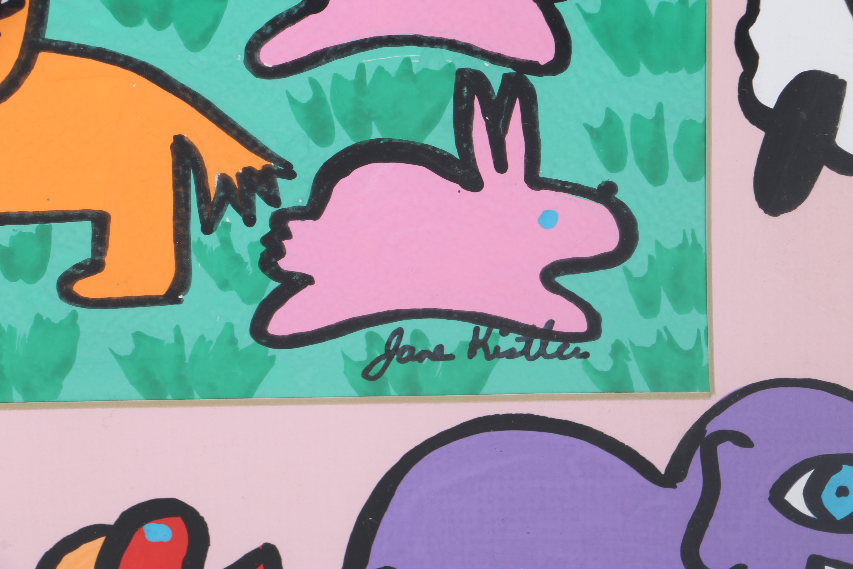 Original Signed Jane Kistler Painting and Chaplan Giclee Print