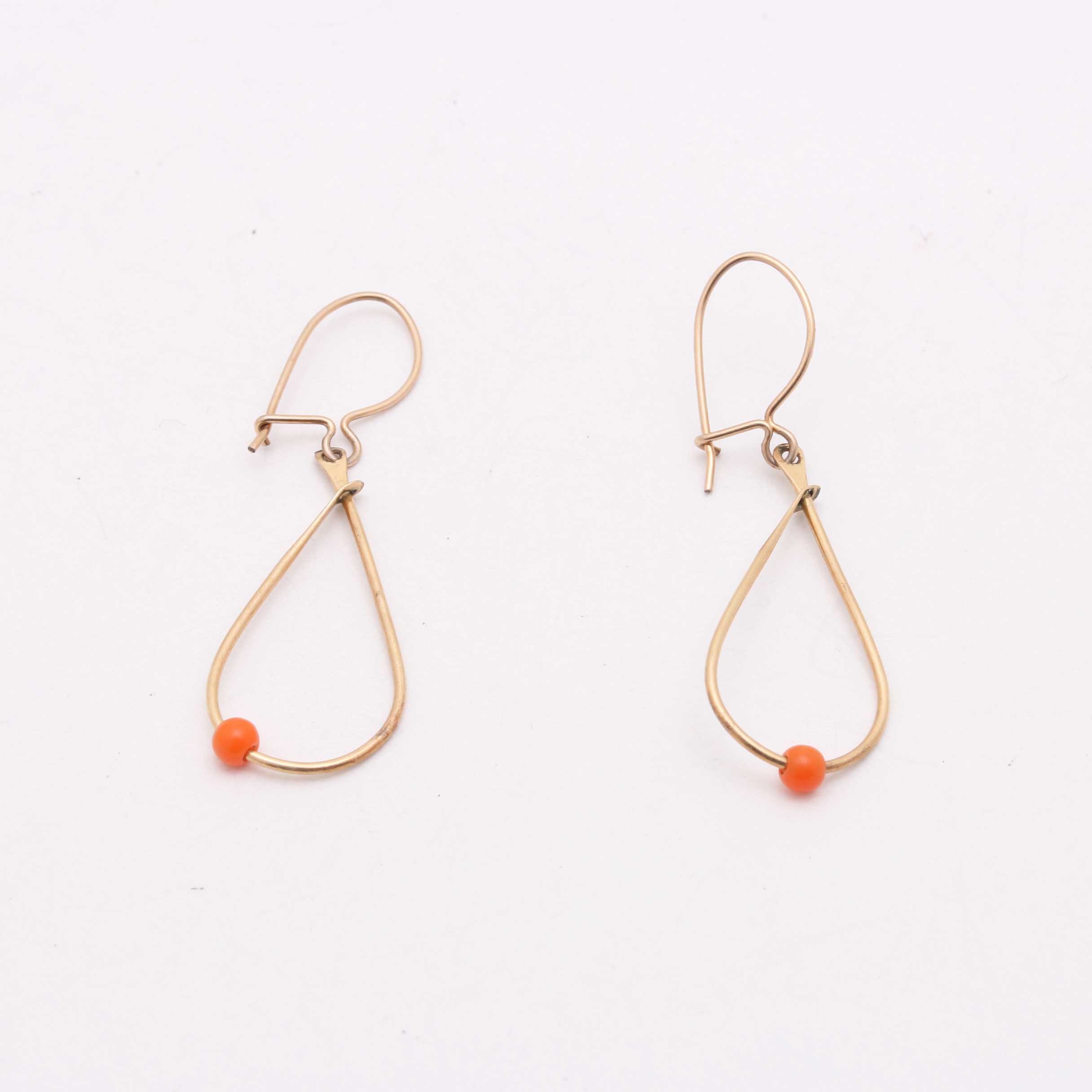 10K Yellow Gold Stone Pendant and Earrings