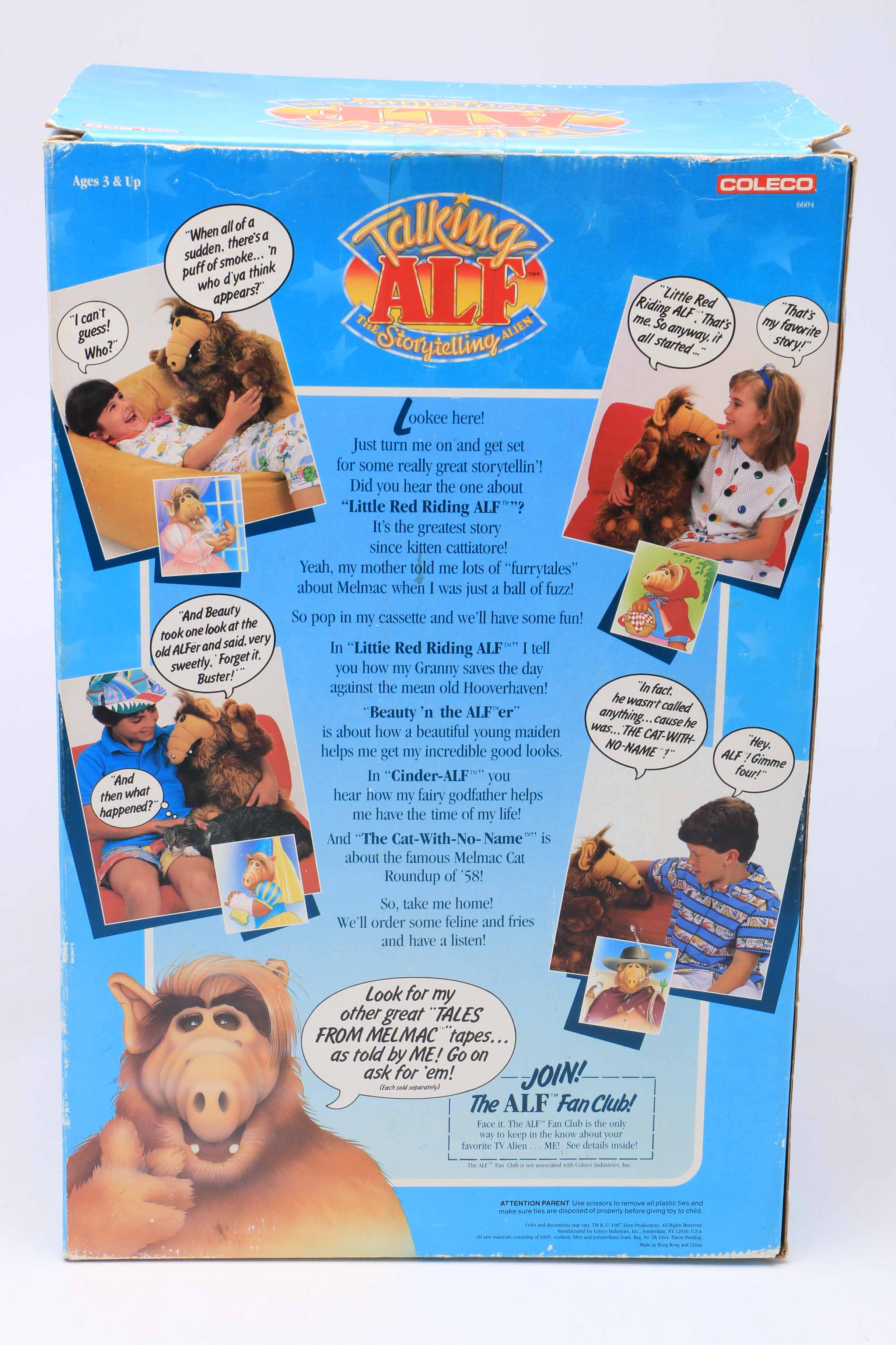 Coleco "Talking Alf: The Storytelling Alien" Toy