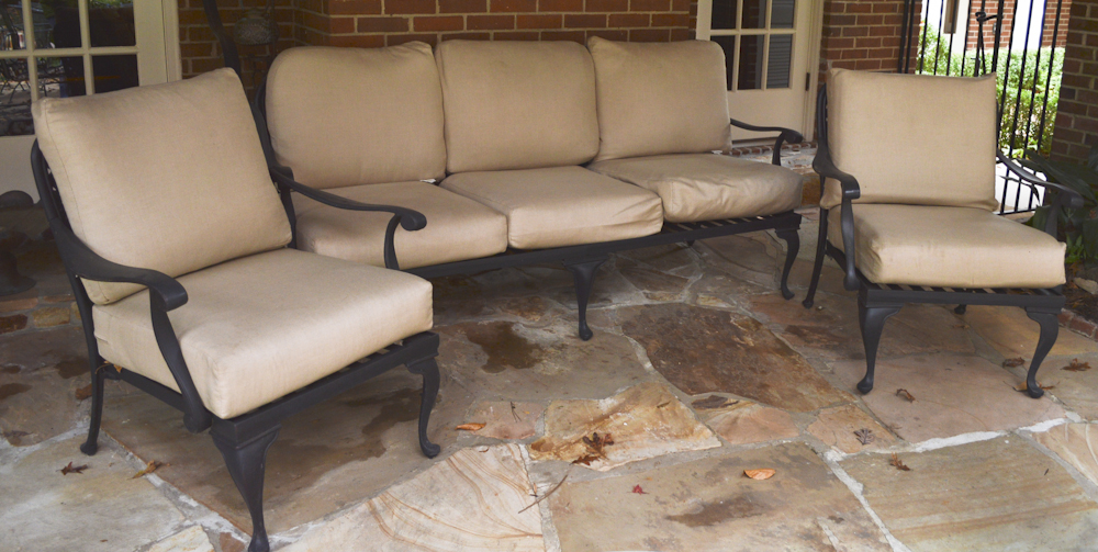 Collection of Smith and Hawken Wrought Iron Patio Furniture