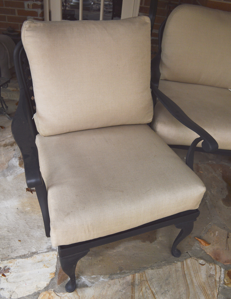 Collection of Smith and Hawken Wrought Iron Patio Furniture