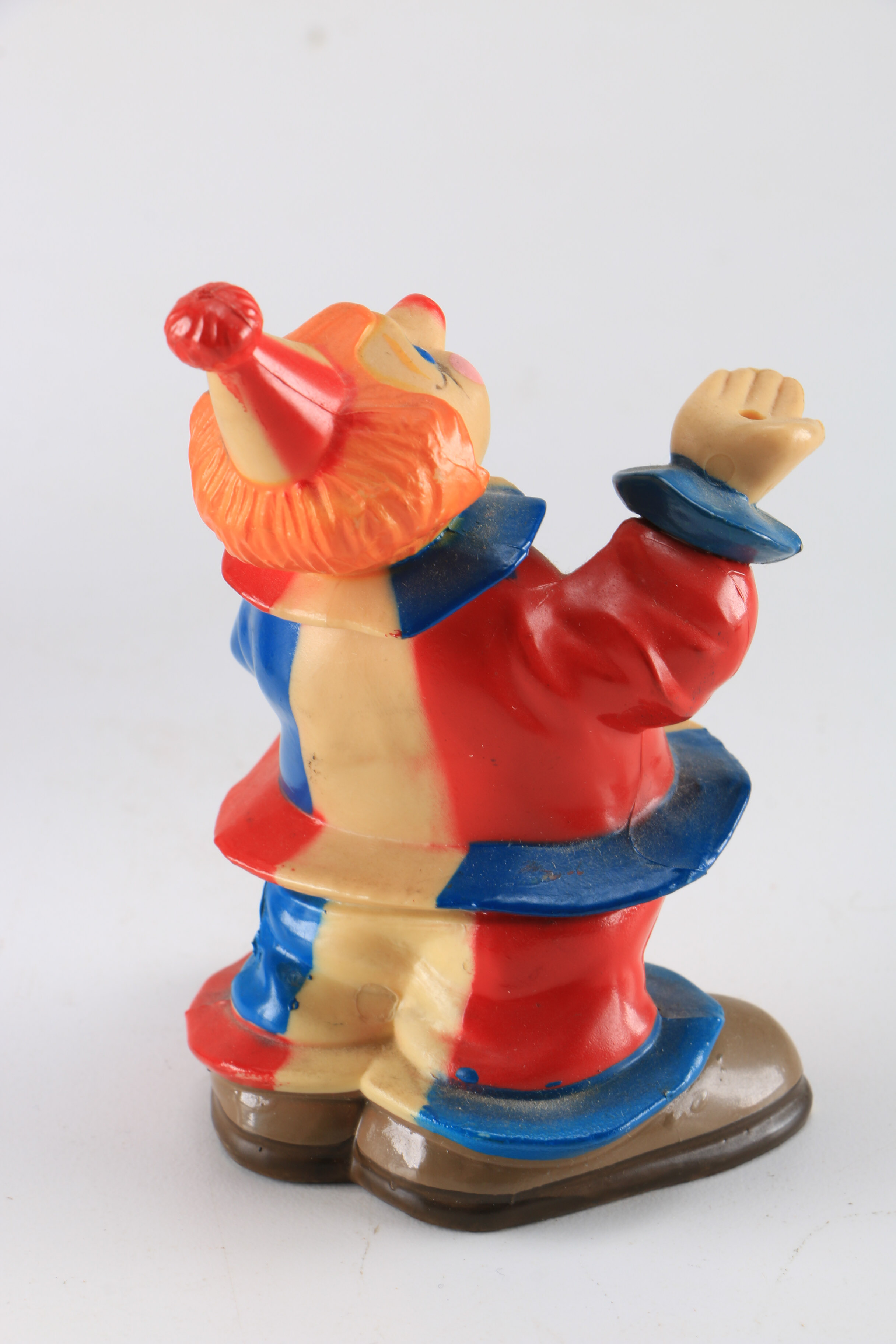 Four Clown Figurines Featuring Vintage Wilton Cake Toppers