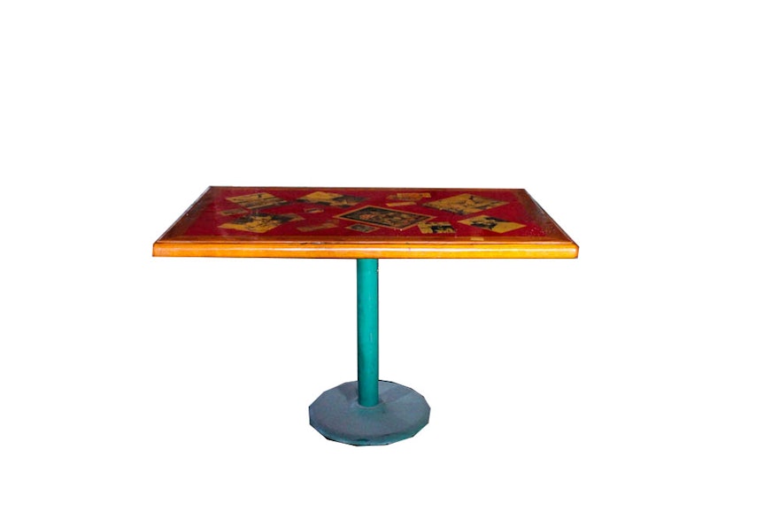 Sports-Themed Rectangular Dining Table