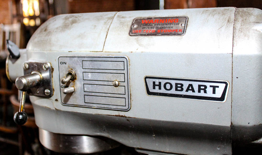 Hobart Commercial-Grade Stand Mixer with Attached Cart