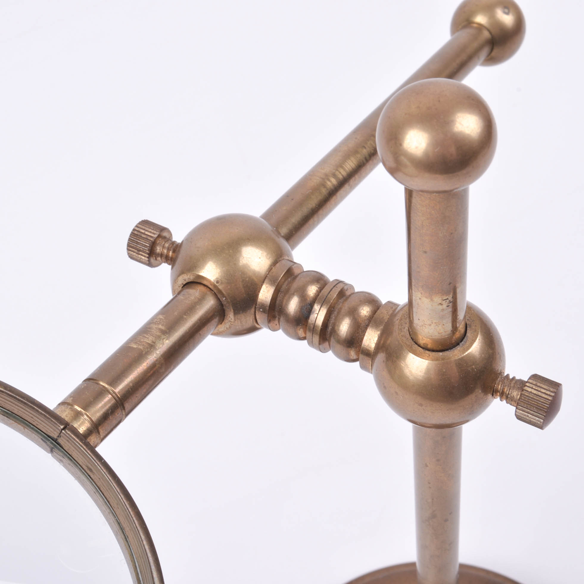 Standing Brass Magnifying Glass