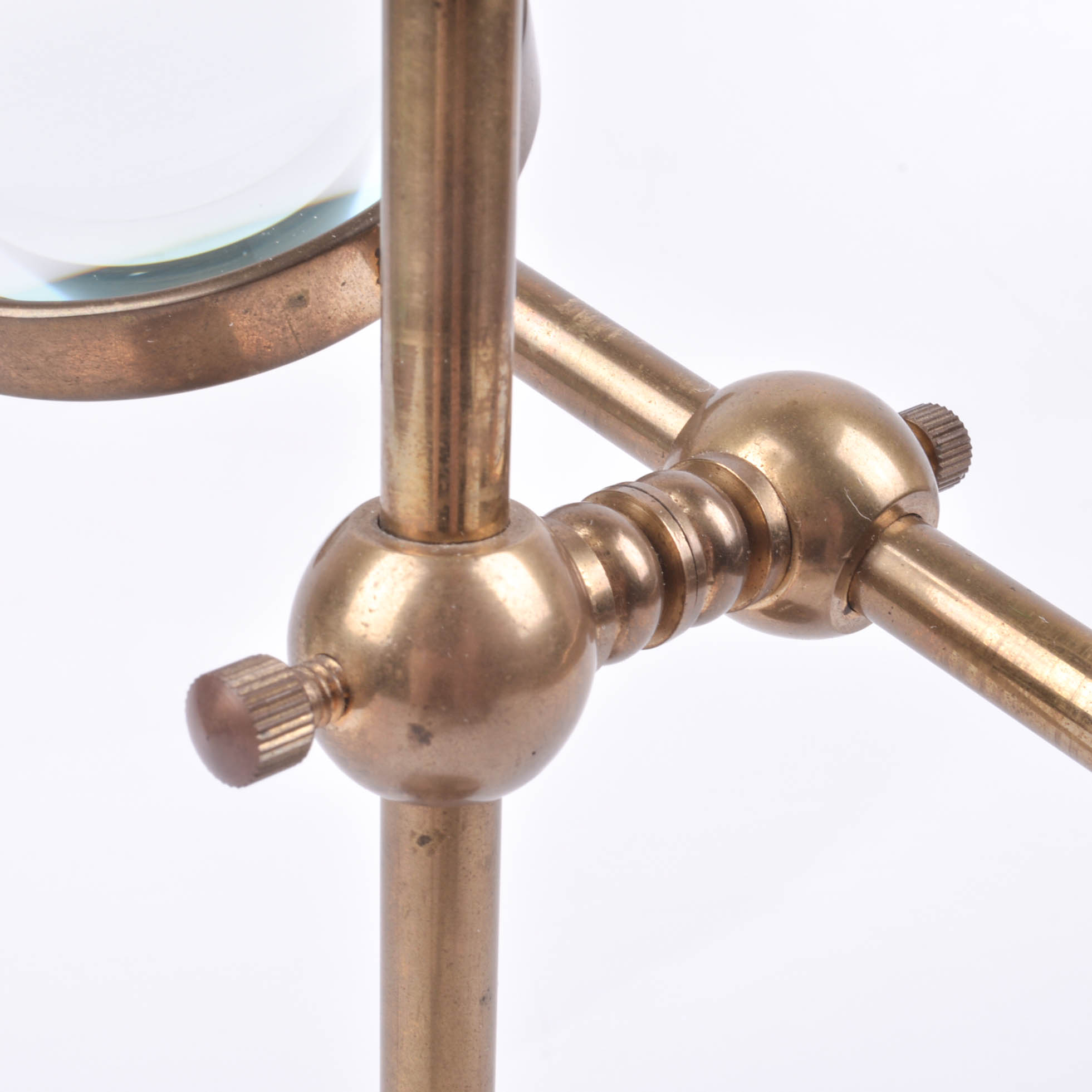 Standing Brass Magnifying Glass