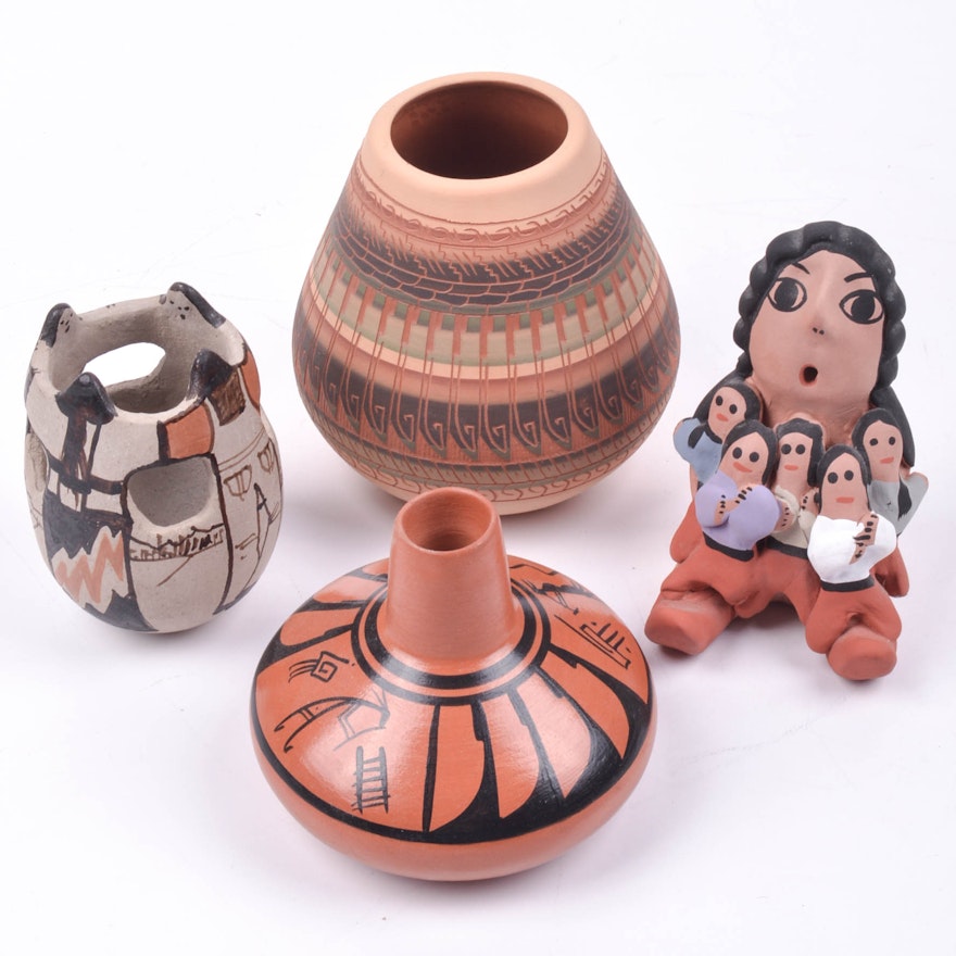 Collection of Modern Native American Pottery