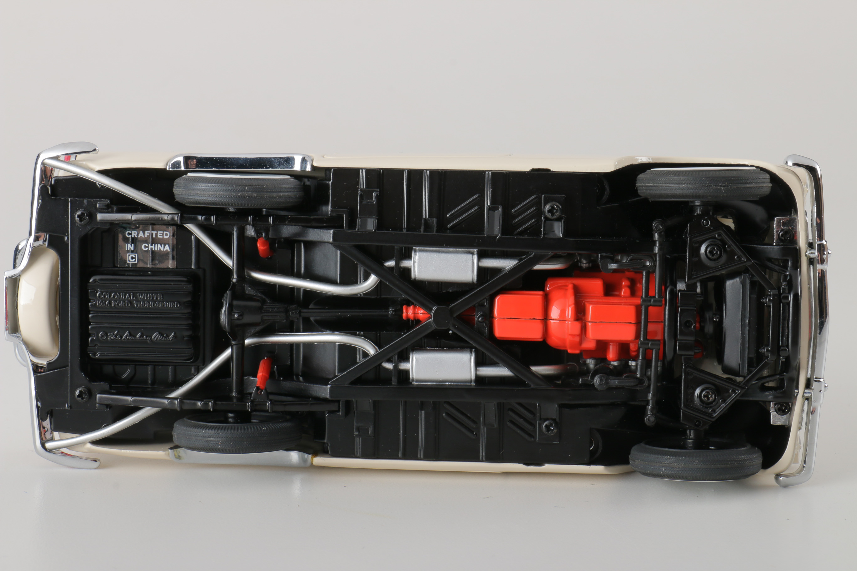 A collection of Four 1:24 Scale Ford Thunderbirds