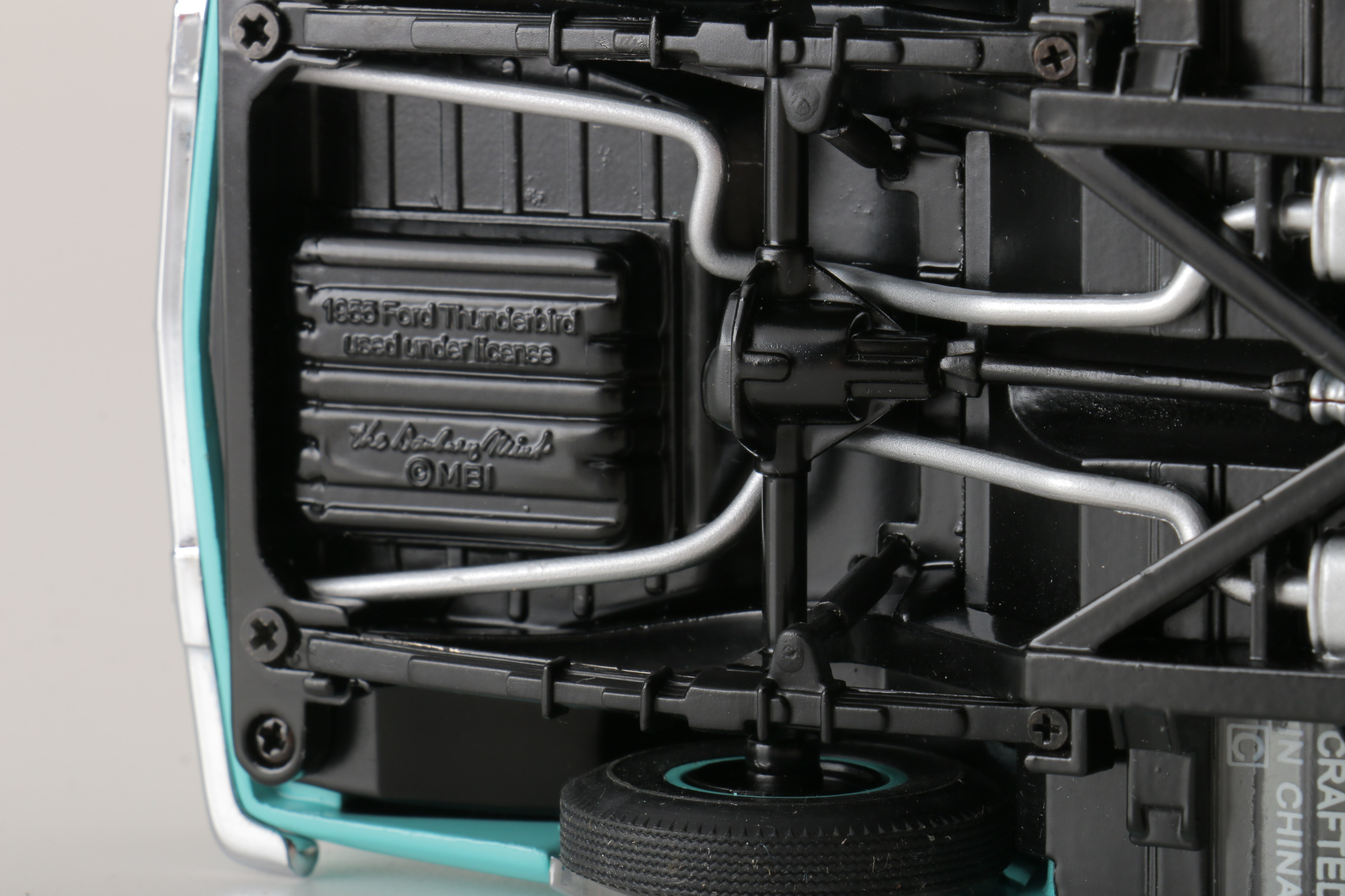 A collection of Four 1:24 Scale Ford Thunderbirds