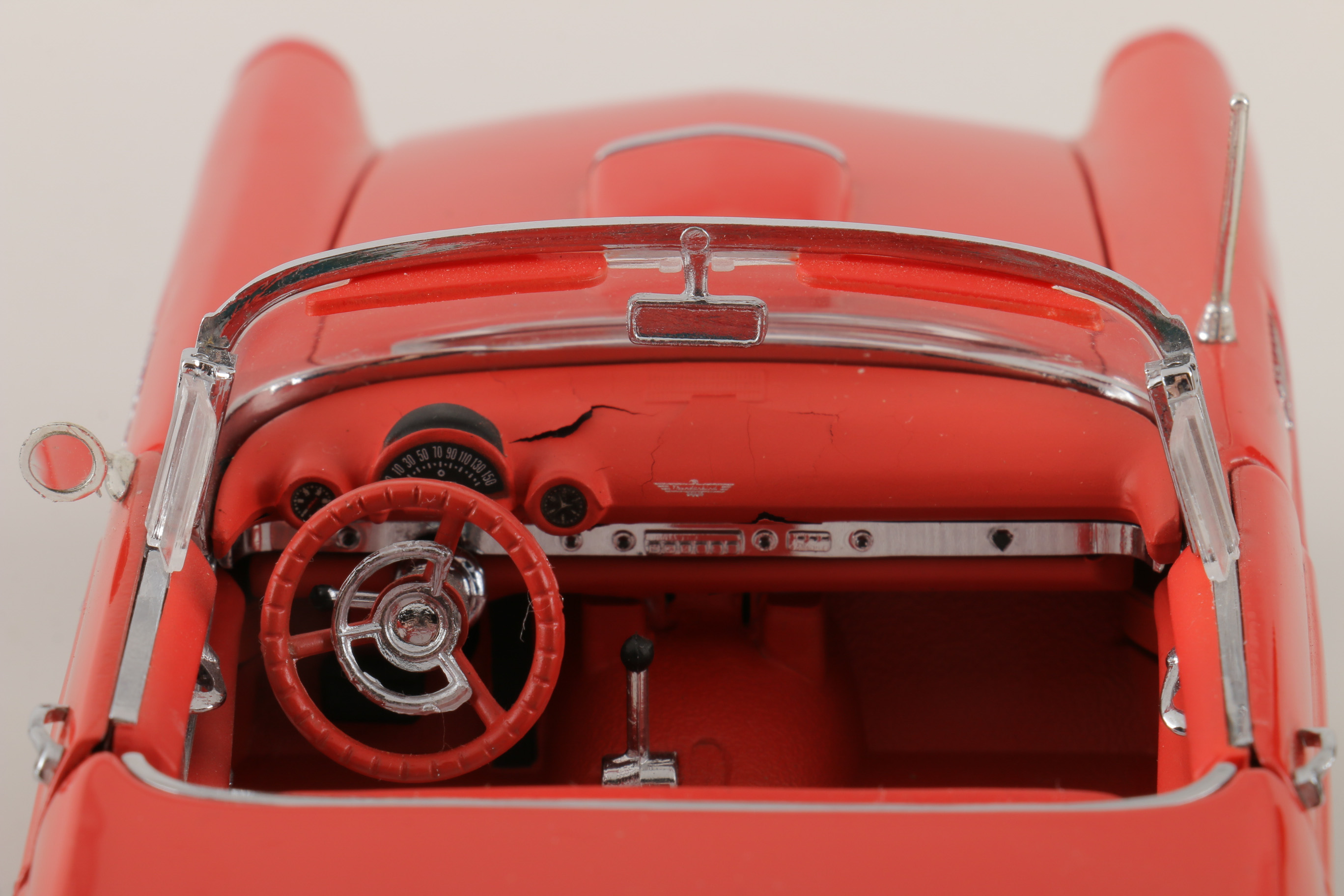 A collection of Four 1:24 Scale Ford Thunderbirds