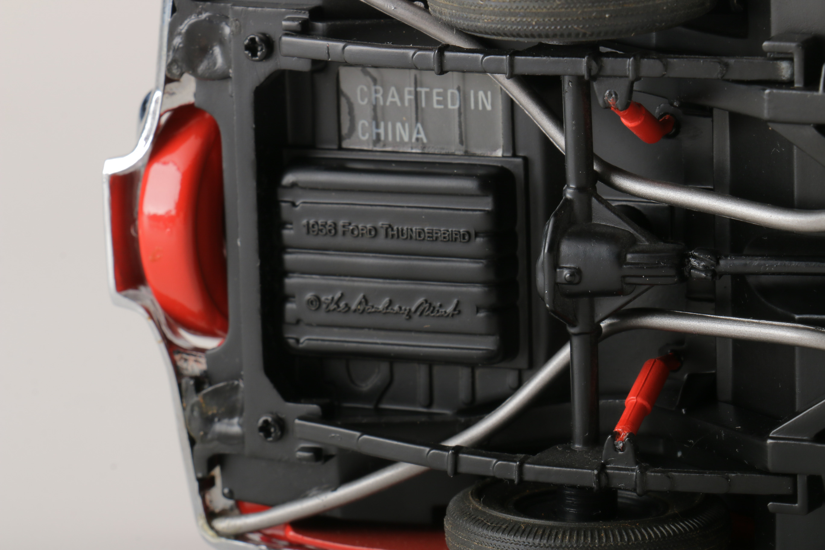 A collection of Four 1:24 Scale Ford Thunderbirds